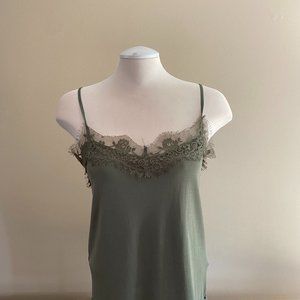 Garcia Green Tank Top with Lace